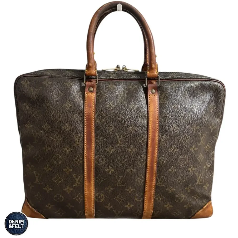 Louis Vuitton Monogram Porte Documents Voyage Briefcase Laptop Work Travel Bag